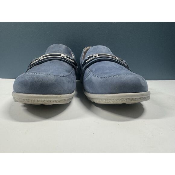 Aravon Loafer Shoes Women’s 8 Blue Suede Leather Toe Slip On C10140 - Picture 2 of 9